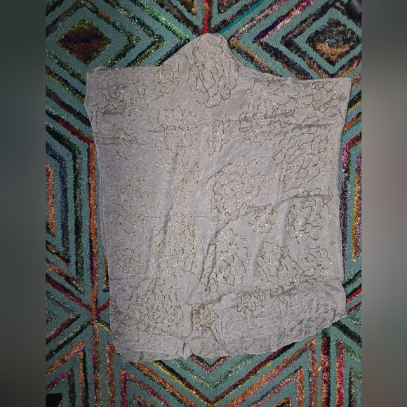 NWT Monique Leshman Size XS Elegant Gold and Cream One-Shoulder Dress - Picture 4 of 11